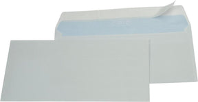 Gallery witte enveloppen - 114 x 229 mm - 500 stuks - str zv 80
