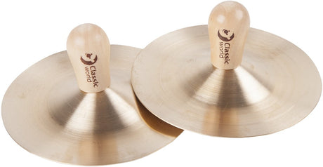 Classic World Edu Musikinstrument Becken (9 cm) für Kinder, 2 Stück. - Uni