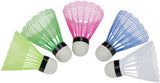 Eddy Toys Badminton-Shuttles – 5 Stück – Badminton-Federbälle aus Kunststoff – farbige Badminton-Shuttles – Badmintonbälle für Training und Freizeitspiel