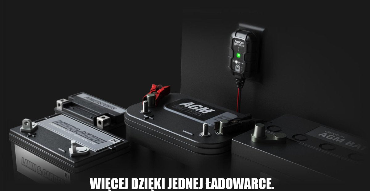 Noco genius1eu Batterieladegerät – 1 Ampere – 6 12 Volt – vollautomatisch – lädt und pflegt – Erhaltungsladegerät