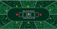 Buffalo pokerkleed groen 180x90cm 3mm