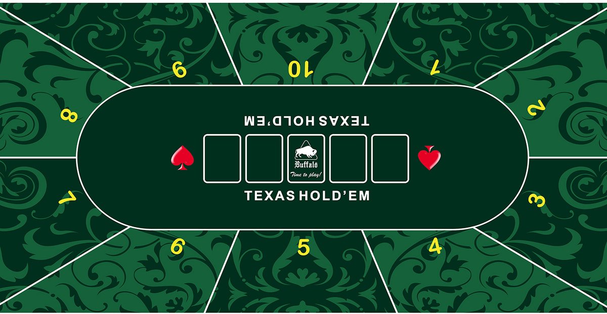 Buffalo pokerkleed groen 180x90cm 3mm
