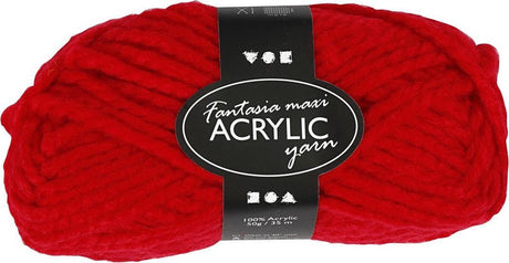 Creativ Company Creotime Acrylgarn rot 35 m. 50 Gramm