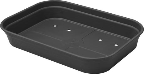 Elho Green Basics Gartentablett 60 – drinnen und draußen – Anbau und Ernte – ø 58,5 x H 11,0 cm – Living Black