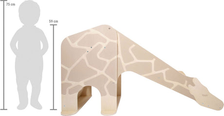 Kleiner Fuß - Holz in der Innenschiebung Giraffe Wildtiere