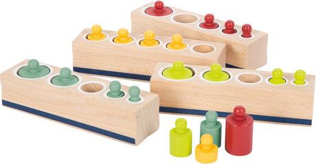 Kleiner Fuß - Holzpuzzle-Größensortierung