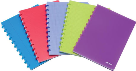 Atoma trendiges Notizbuch – A4 – 144 Seiten – kariert 5 mm – verschiedene Farben – 10 Stück