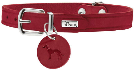Hunter Hundehalsband Aalborg rot XS S 28-33 cm