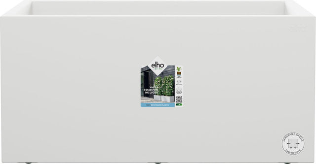 Elho vivo next lang 80 - plantenbak voor binnen buiten rechthoekig - 100% gerecycled plastic - l 78.0 x h 37.9 cm - wit
