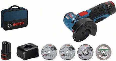 Bosch blau gws 12v-76 | Akku-Winkelschleifer | 12V | 2,0 Ah Li-Ion – 06019f200c