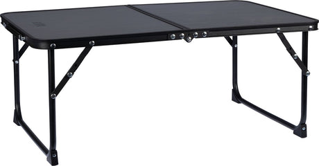Abbey camp campingtafel 64x42 cm compact opvouwbaar - hoogte 28 cm - grijs