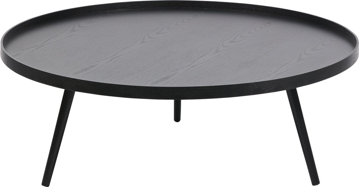 Woood mesa bijzettafel xxl - hout - zwart - 36xø100