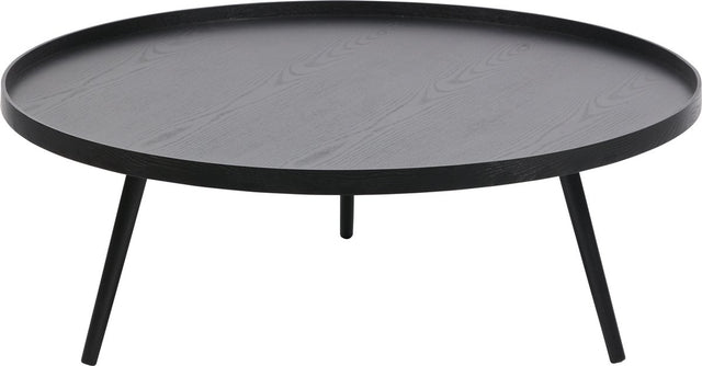 Woood mesa bijzettafel xxl - hout - zwart - 36xø100