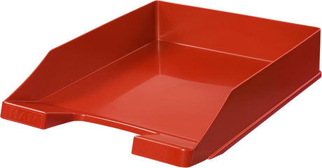 Han Briefablage – klassisch – 255 x 348 x 65 mm – rot – stapelbar – ha-1027-x-17