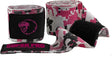 Super pro combat gear bandages camo roze zwart wit 250cm