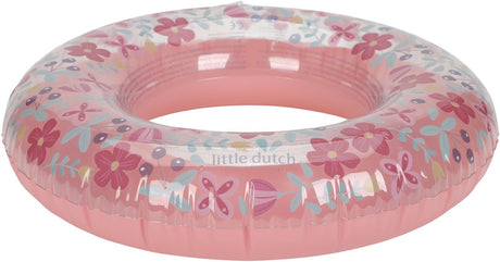 Little Dutch Schwimmring mit rosa Blumen, 50 cm