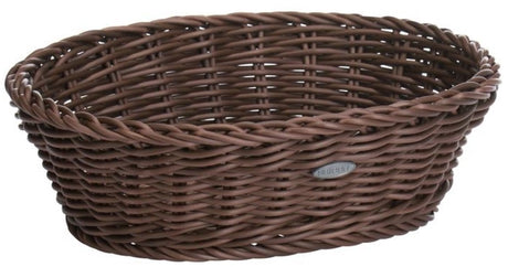Westmark Salen Korb oval 26x19x8cm – brauner Aufbewahrungskorb aus Kunststoff.