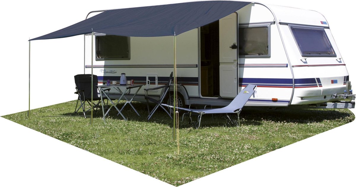 Eurotrail-Schiebedach – Markise – 400 x 240 cm – Marineblau
