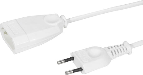 Scanpart-Verlängerungskabel mit Euro-Stecker 3 Meter – Verlängerungskabel – weiß