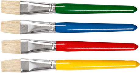 Kreativunternehmen https: www.cchobby.nl brushes-for-children-l-19-cm-b-20-mm-flat-4-piece-1-box