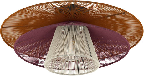 Eglo pignona plafondlamp - e27 - ø 50 cm - rood oranje wit zwart