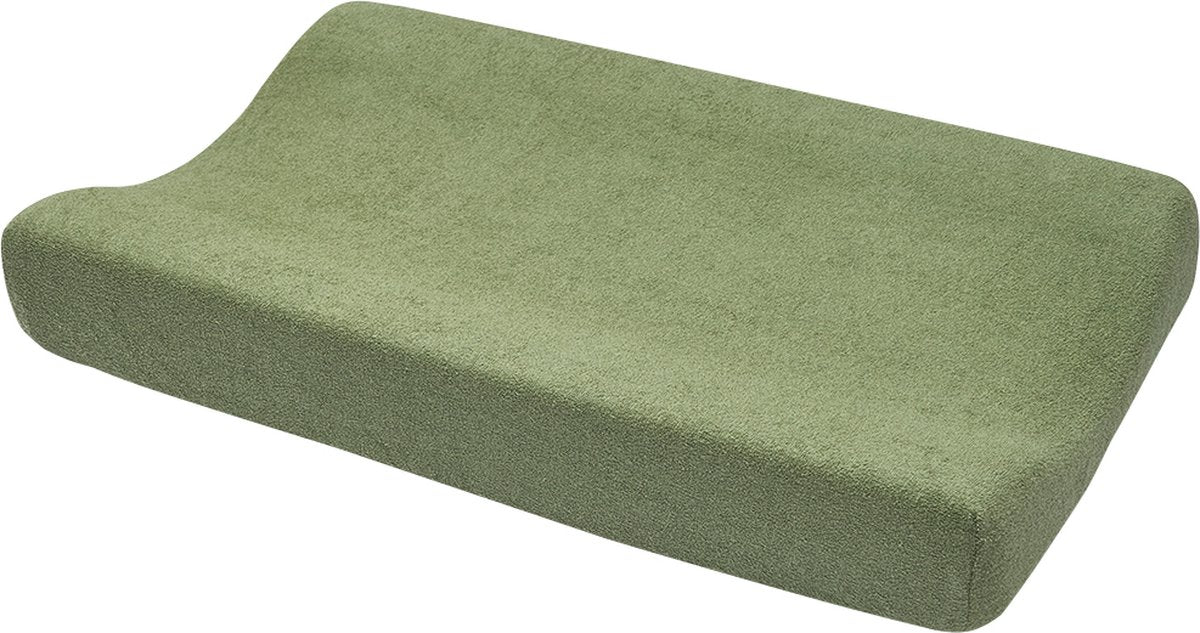 Meyco Baby Uni Wickelauflagenbezug - Frottee - Olivgrün - 50x70cm