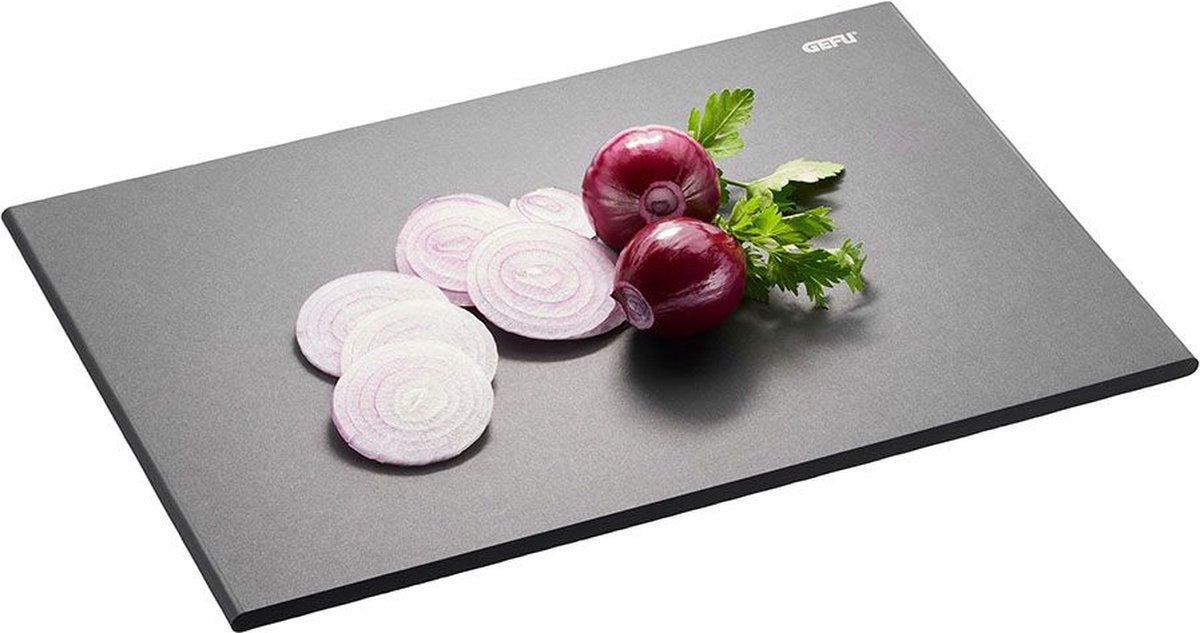 Gefu Slize kleines Schneidebrett 30 x 20 cm – langlebiges Schneidebrett aus Holzverbundstoff – doppelseitig