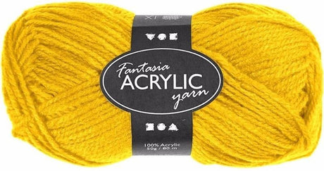 Creativ Company Creotime Fantasia Acrylgarn 50gr gelb
