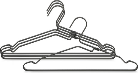 Brabantia Kleiderbügel – 4 Stück – Schwarz