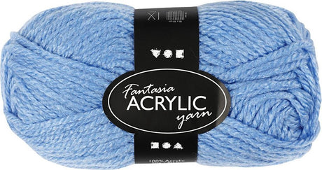 Creativ Company Acrylgarn, blau, 50gr, 80m