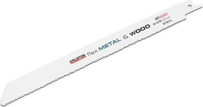 Kreator krt033001 Sägeblatt – Säbelsäge – Flex-Metallholz – 225 mm – 14 10 TPI – 2 Stück
