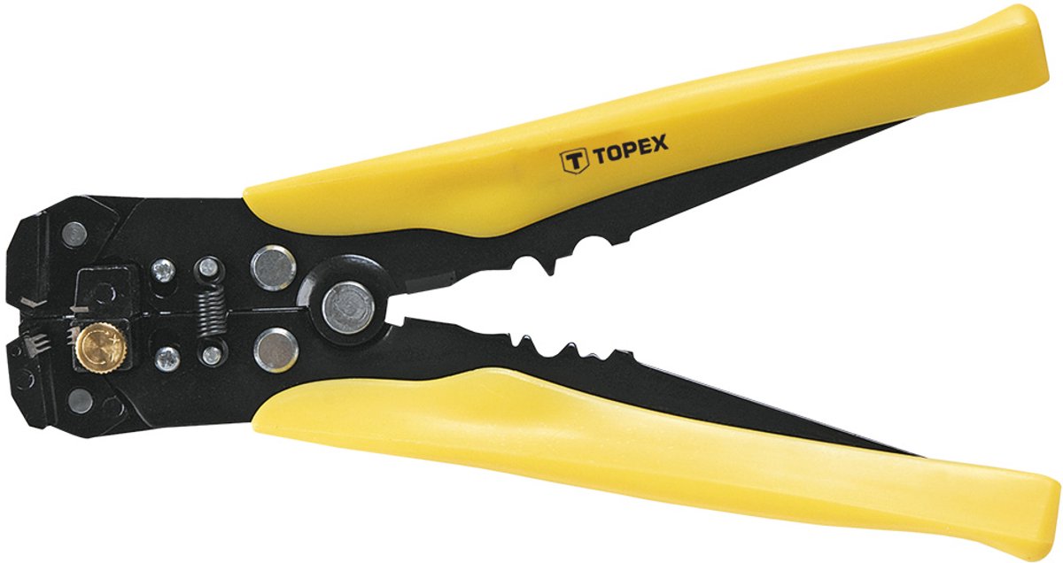 Topex - automatisches Abisolierwerkzeug - 210 mm - ergonomischer Griff - mit Anschlusslippen