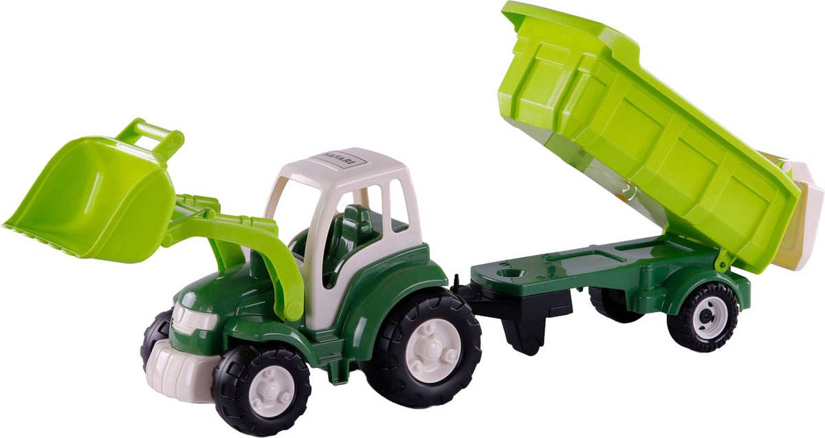 Cavallino XL Traktorgrün mit Neigungsanhänger, 86,5 cm