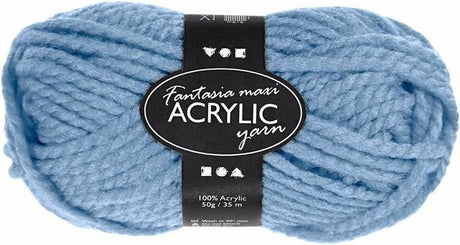 Creativ Company Hellblaues Maxi-Acrylgarn 35 Meter