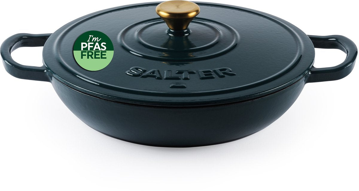 Salter chester ondiepe braadpan – 30cm dutch oven - groen