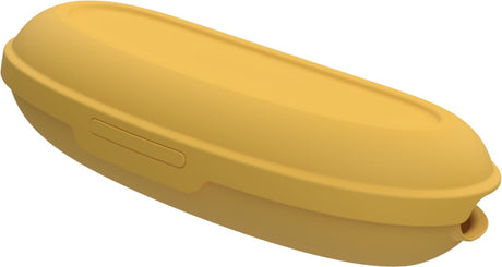 Day to day set van 2 bananendoosjes – universele beschermhoes voor bananen – bpa-vrij, recyclebaar vaatwasmachinebestendig – gemaakt in belgië – geel – bananenhouder