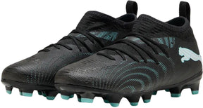 Puma future 9 match fg ag jr unisex sportschoenen - black-intense mint- white