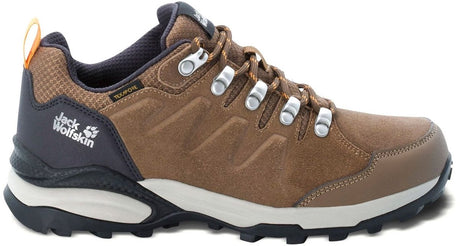 Jack Wolfskin Refugio Texapore Low W Damen-Wanderschuhe – braune Aprikose – Größe 41