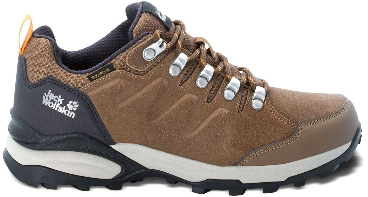 Jack Wolfskin Refugio Texapore Low W Damen-Wanderschuhe – braune Aprikose – Größe 40