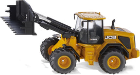 Siku 3663, JCB 435S Agrarschaufel, 1:32, Metall Kunststoff, Orange, Wechselsystem für Frontlader, Orange