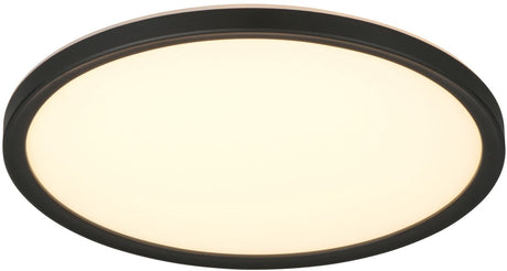 Rl lebe dein Licht Reality Joko - Deckenleuchte - Schwarz - inkl. 1x SMD 18 W - Fernbedienung - integrierter Dimmer - stufenlos einstellbare Lichtfarbe - Nachtlicht - Wand- und Deckenmontage - Memory-Funktion - indirekte Beleuchtung - einfache Montage