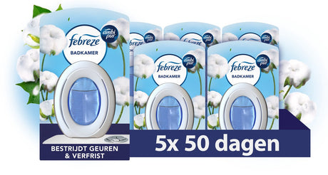 Ambi pur febreze luchtverfrisser - katoen bloesem - badkamer - 5 stuks