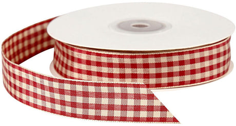 Kreativunternehmen https: www.cchobby.nl checkered-ribbon-w-20-mm-antique-red-white-25-m-1-roll