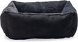 Beeztees moza - kattenmand - pluche - antraciet - 48x37x15 cm