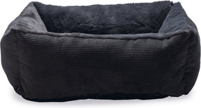 Beeztees moza - kattenmand - pluche - antraciet - 48x37x15 cm
