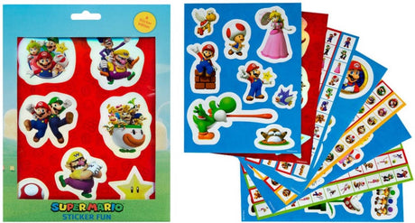 Super-Mario-Aufkleberset für Kinder mit Lizenz