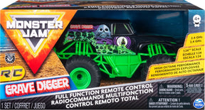 Monster Jam Grave Digger RC-Fahrzeug – Maßstab 1:24 – Stunts und Unfälle