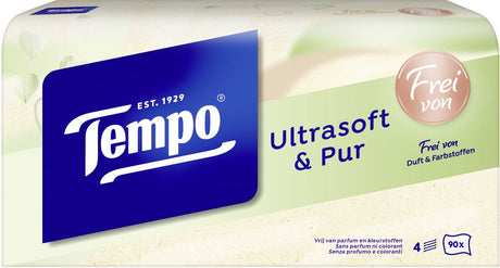 Tempo-Taschentücher – naturweich – Vorteilsbox – 12 x 90 Stück = 1080 Taschentücher