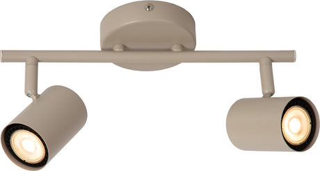 Lucide joa - plafondspot (plafondlamp) - 2xgu10 - taupe