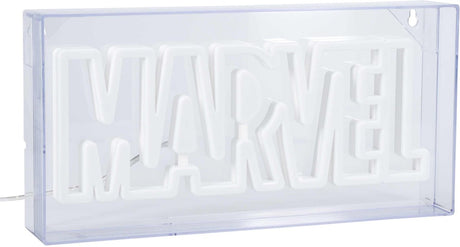 Paladone Marvel LED-Neon-Logo-Lichtschild – zur Wandmontage oder freistehend – offiziell lizenziertes Marvel-Raumdekor-Geschenk